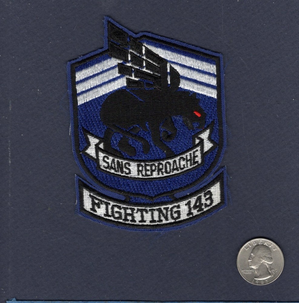 Original VF-143 PUKIN DOGS US Navy F-14 TOMCAT Fighter Squadron Patch