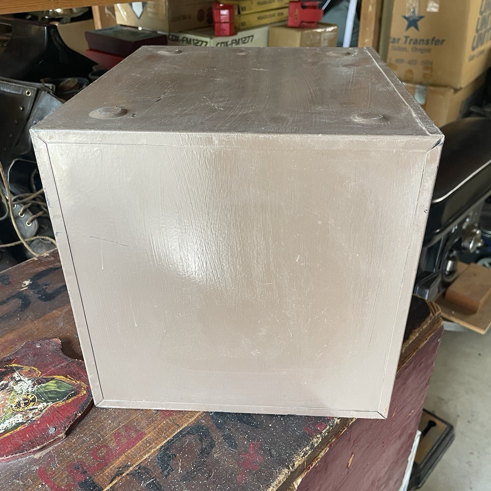 Vintage 4 Drawer Utility Cabinet Storage Industrial