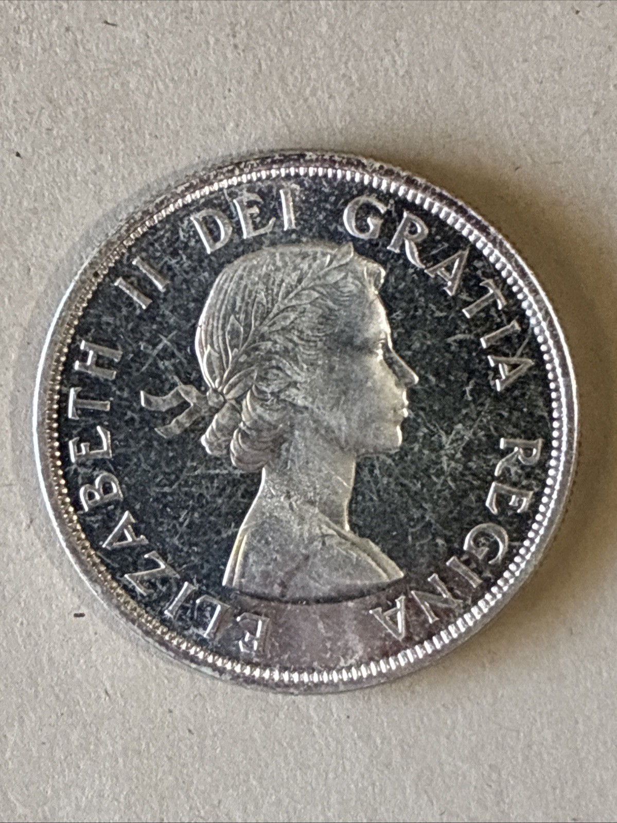 1960 “RARE” Canada Silver Dollar Elizabeth II P.L.. MS Silver Collectors Choice