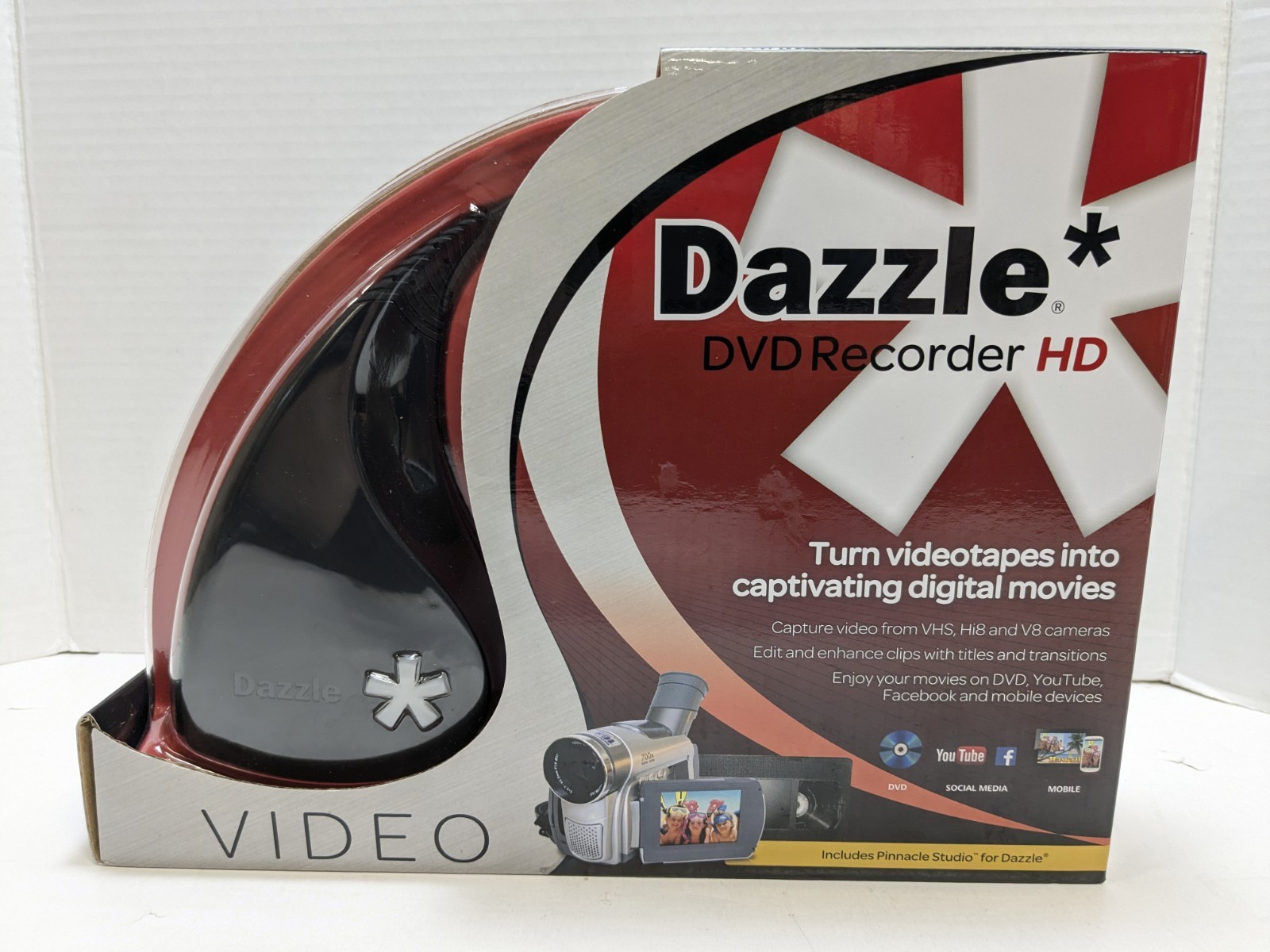 Pinnacle Dazzle DVD Recorder HD w/ Cable -  New Retail Box,  DVCPTENAM