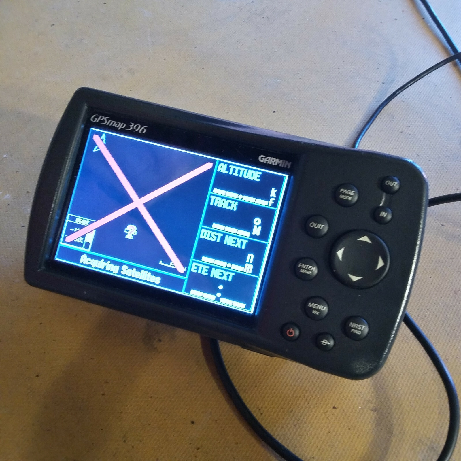 Garmin GPSMAP 396 with two antennas & wall power pac.