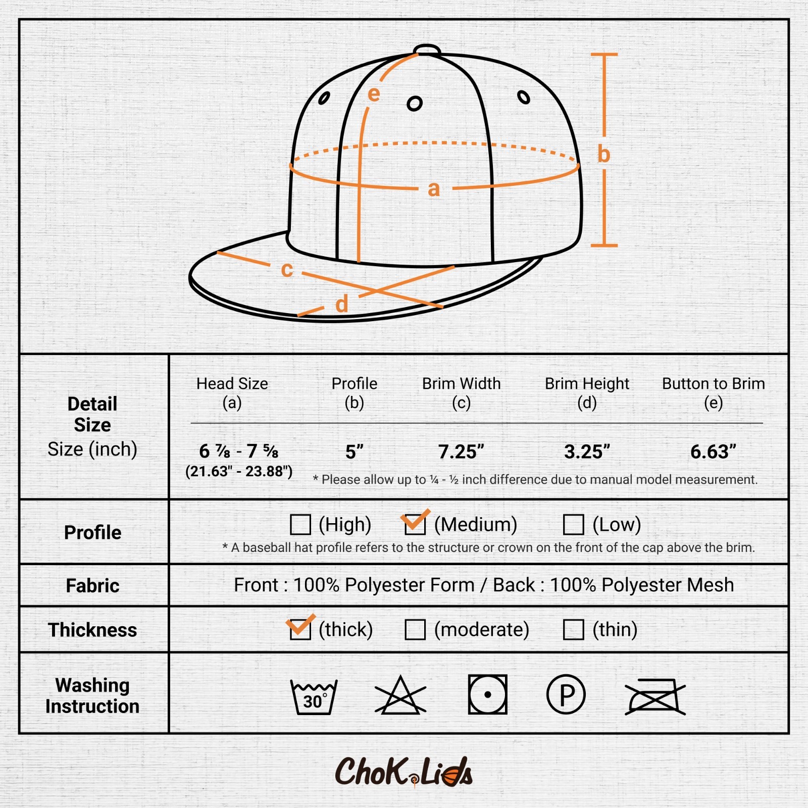 CHOK.LIDS Flat Bill Foam Top Hats for Men and Women Adjustable Snapback Trucker