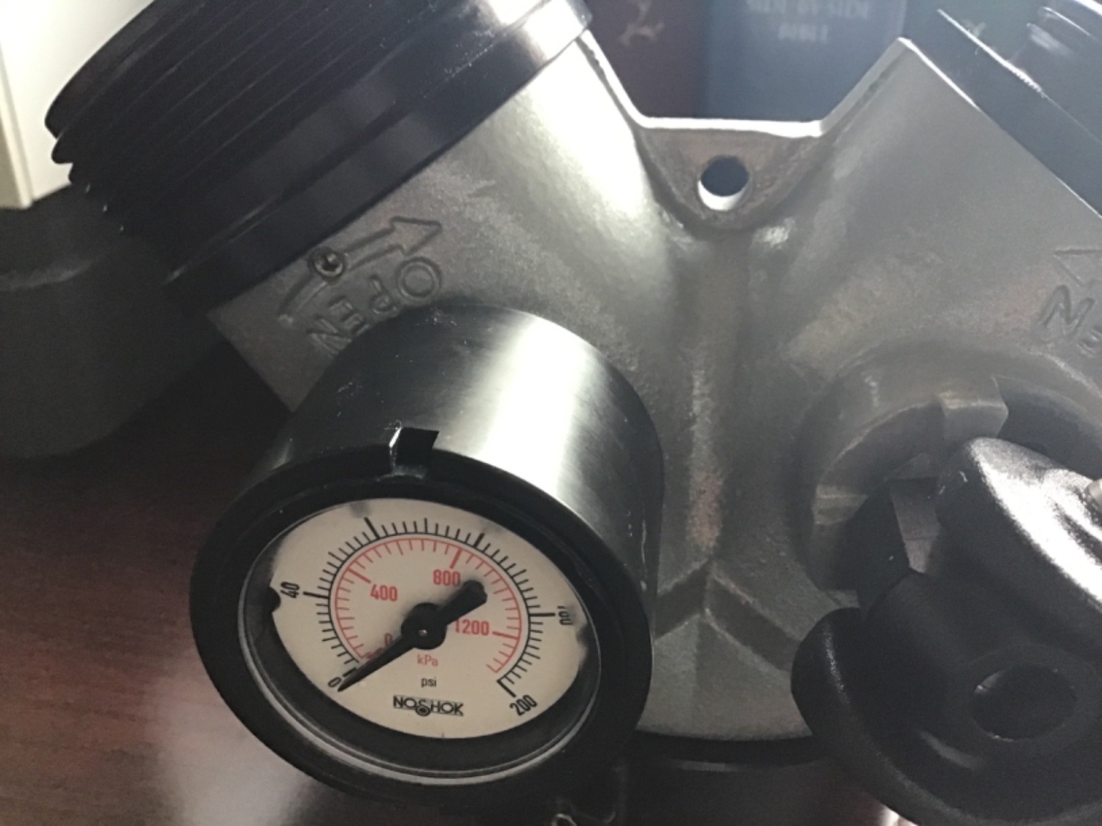 Task Force Tips 2.5 stand pipe wye with guage