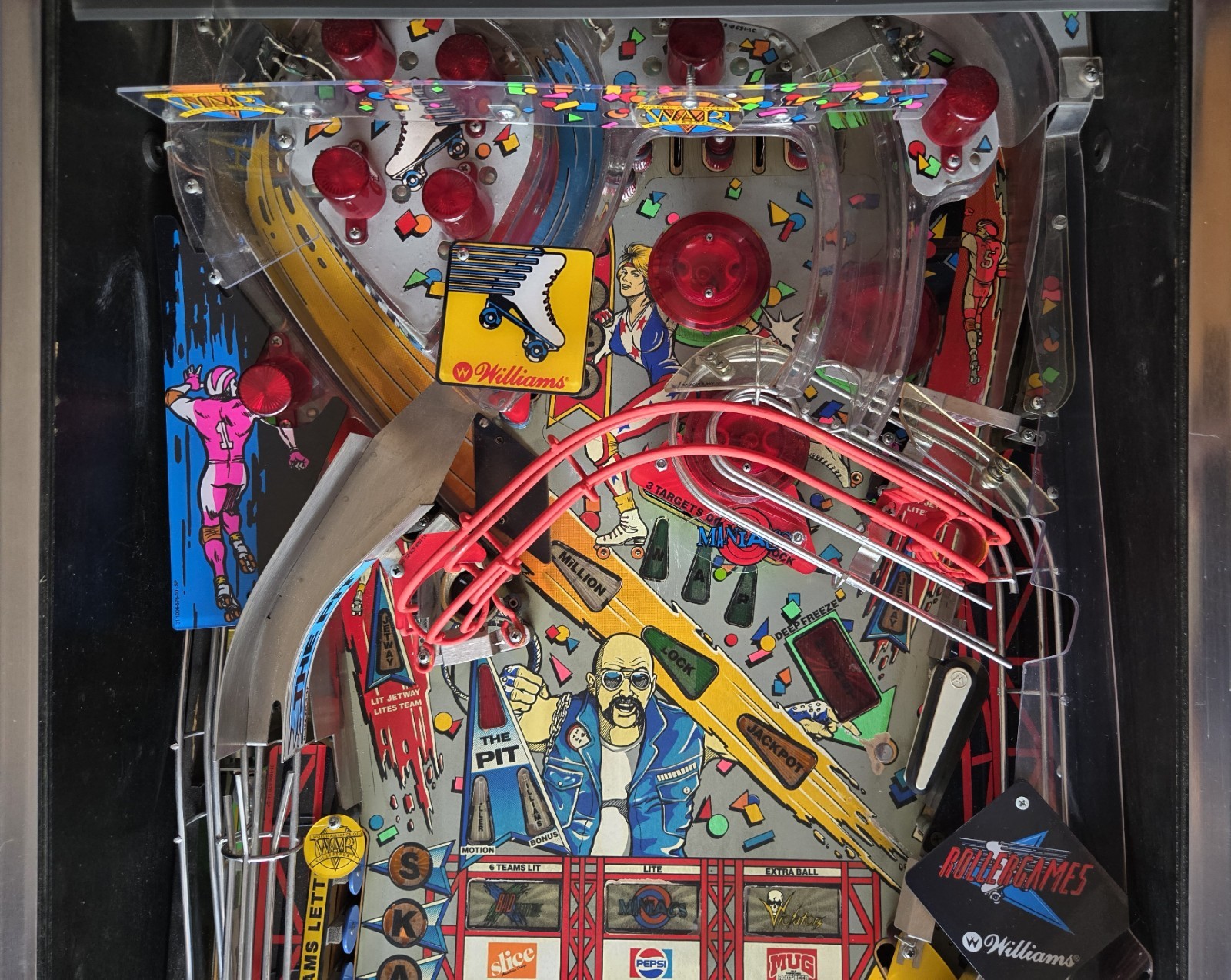 Refurbished Rollergames Pinball Machine (Williams) 1990