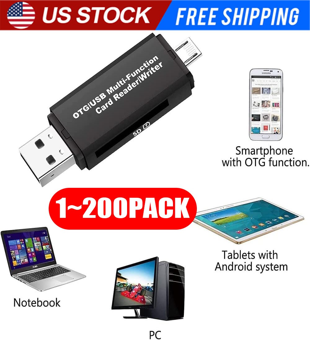 Card Reader USB 3.0 Type C Micro TF OTG Smart Memory Adapter Laptop Computer lot