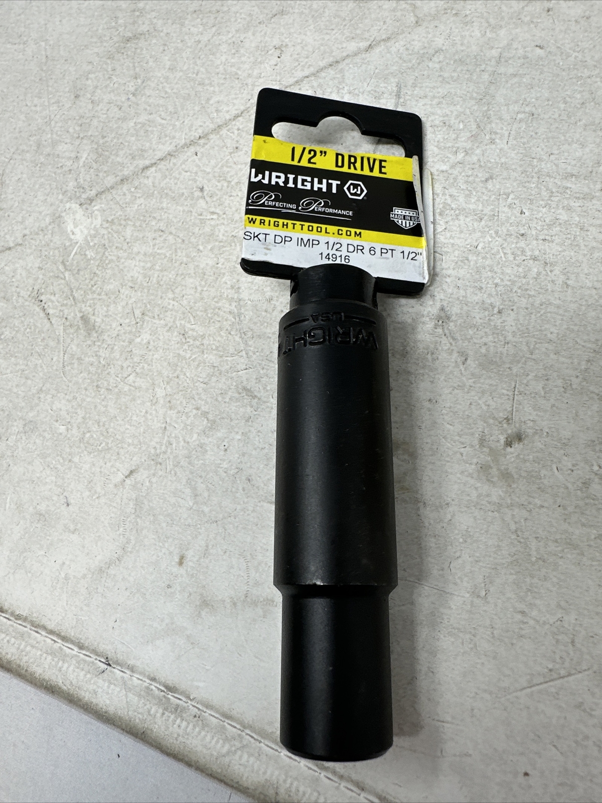 Wright Tool 1/2" 1/2" Dr 6Pt Deep Impact Socket, 14916