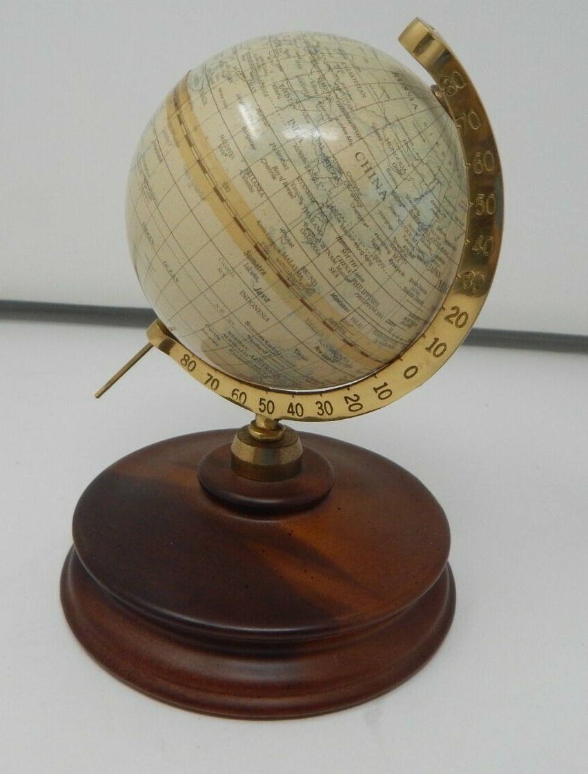 Fucashun Towns Capitals Mini Globe 6 Inch Tall