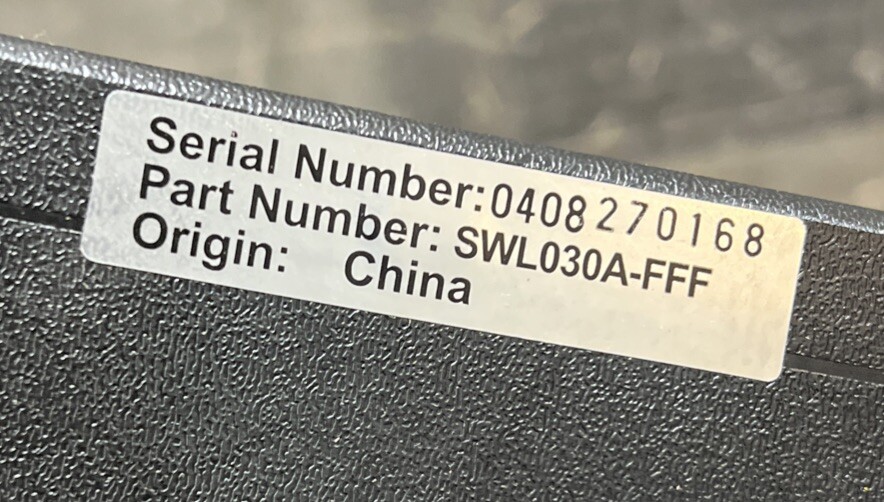 Black Box ABC Switch (Part Number: SWL030A-FFF) Used Surplus