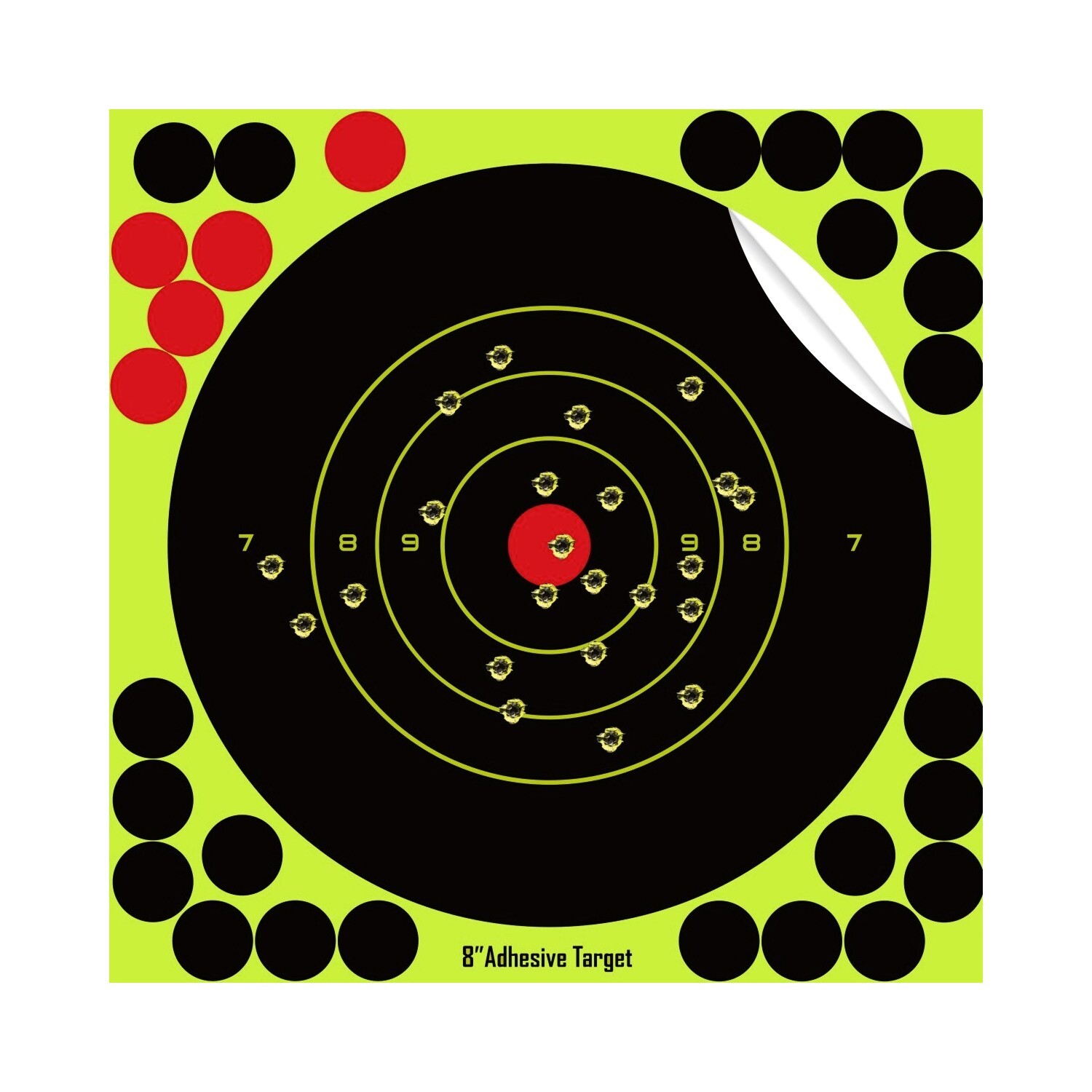 50/100 Pack 8" Shooting Targets -  Paper for Rifle/Gun Practice