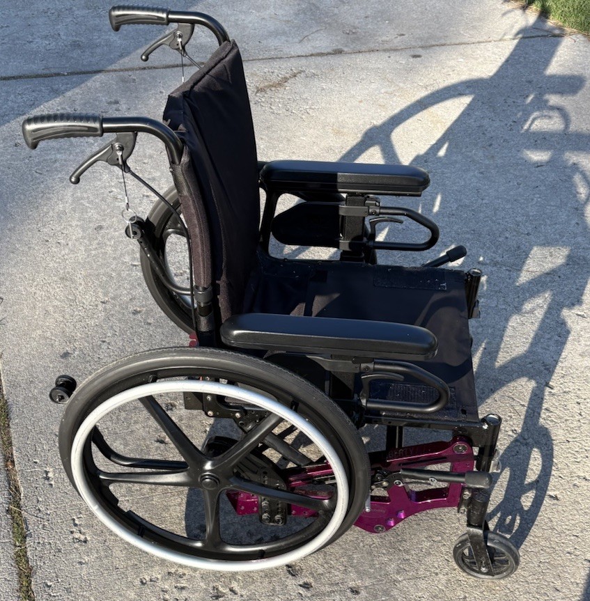 2023 KI Mobility Liberty FT Recline Folding Wheelchair, 19” Wide Seat, 18” Deep