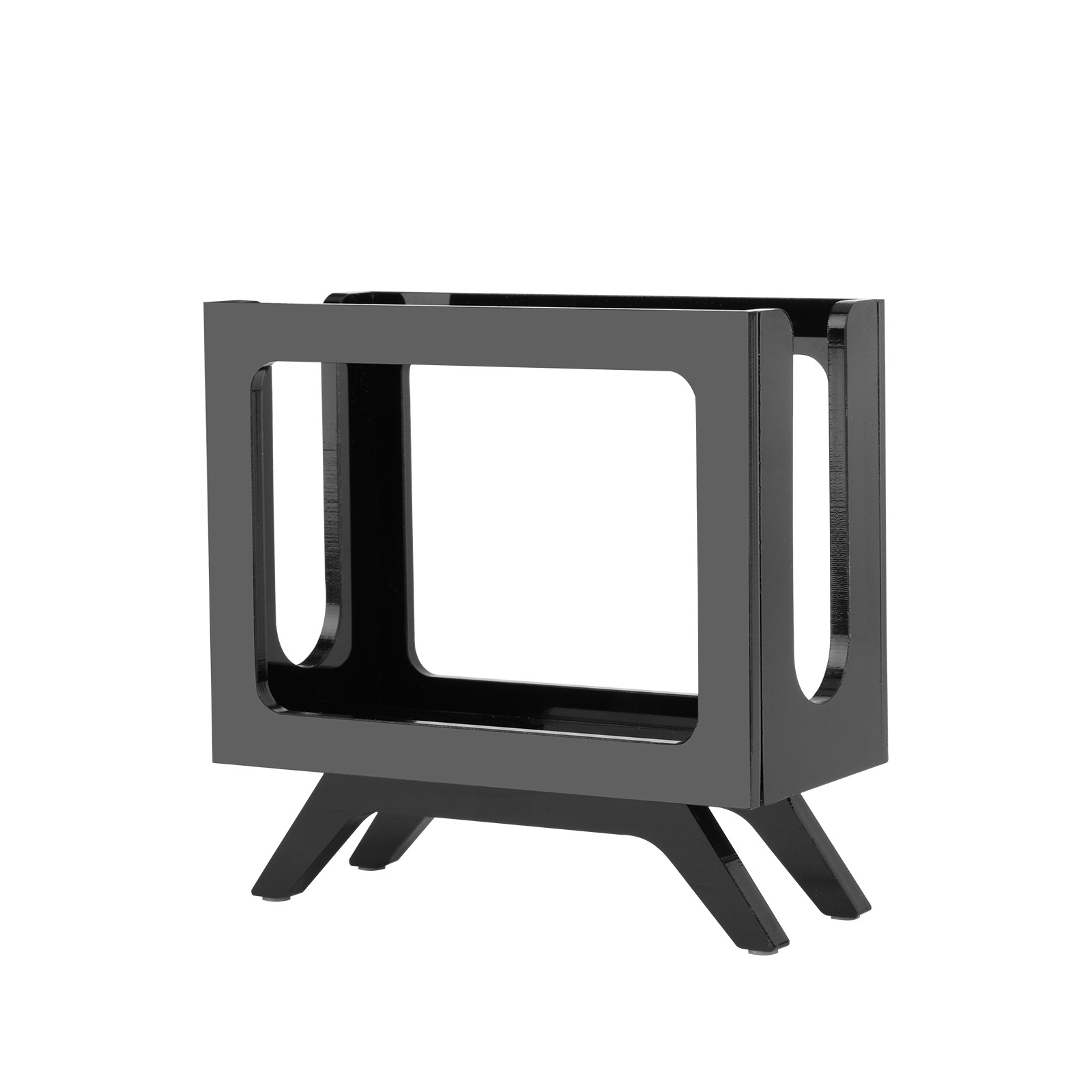 Acrylic Retro TV Desktop Mount Stand Bracket for JBL GO3 GO4 Bluetooth Speaker