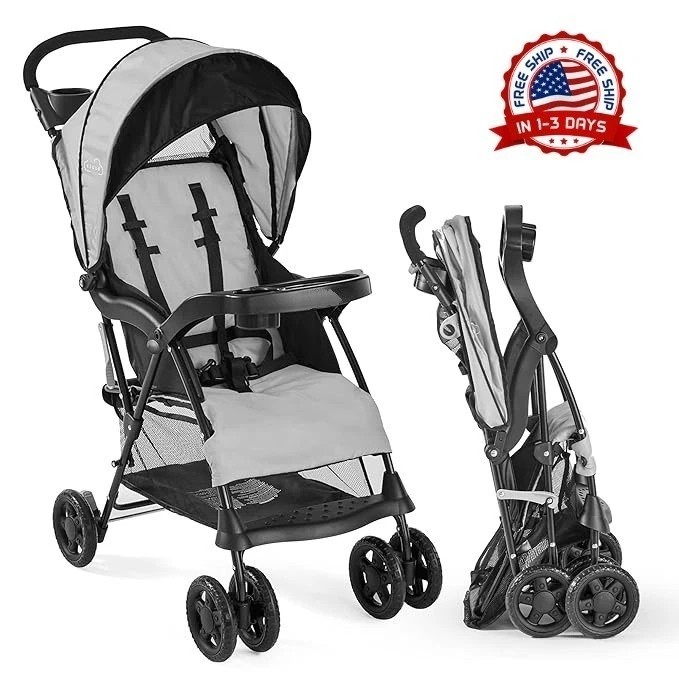Coche Carriola Andador Para Bebes Cochecito Reclinable Portavasos Almacenamiento