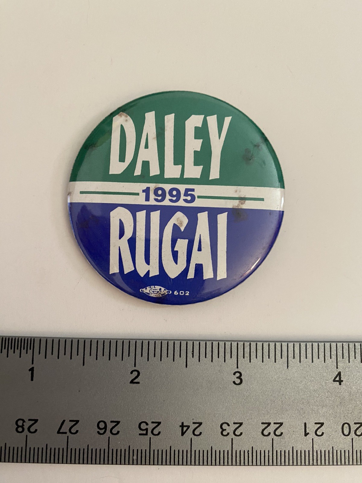 Daley Rugai 1995 Pin Back Button P57