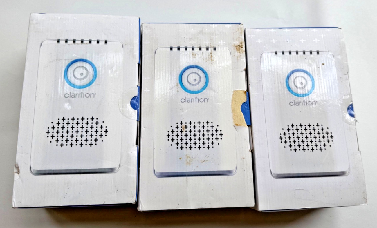 Lot Of 3 Clarifion ODRx UVC Plug-In Air Purifier, Odor & Germ Removal, Open Box