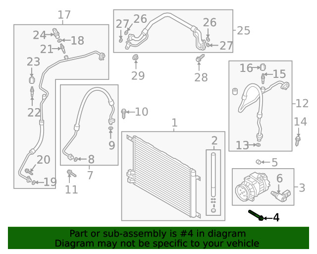 Genuine Volkswagen Compressor Mount Bolt N-912-045-01