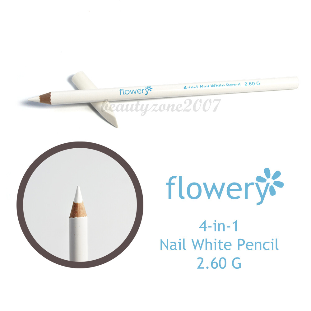 Flowery 🌺 4-in-1 White Pencil Cuticle/Prepper/Whitener/Cleaner