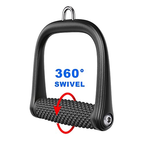 D Handle Cable Attachment, Cable Attachments for Gym, Non-Slip and Bump Pattern