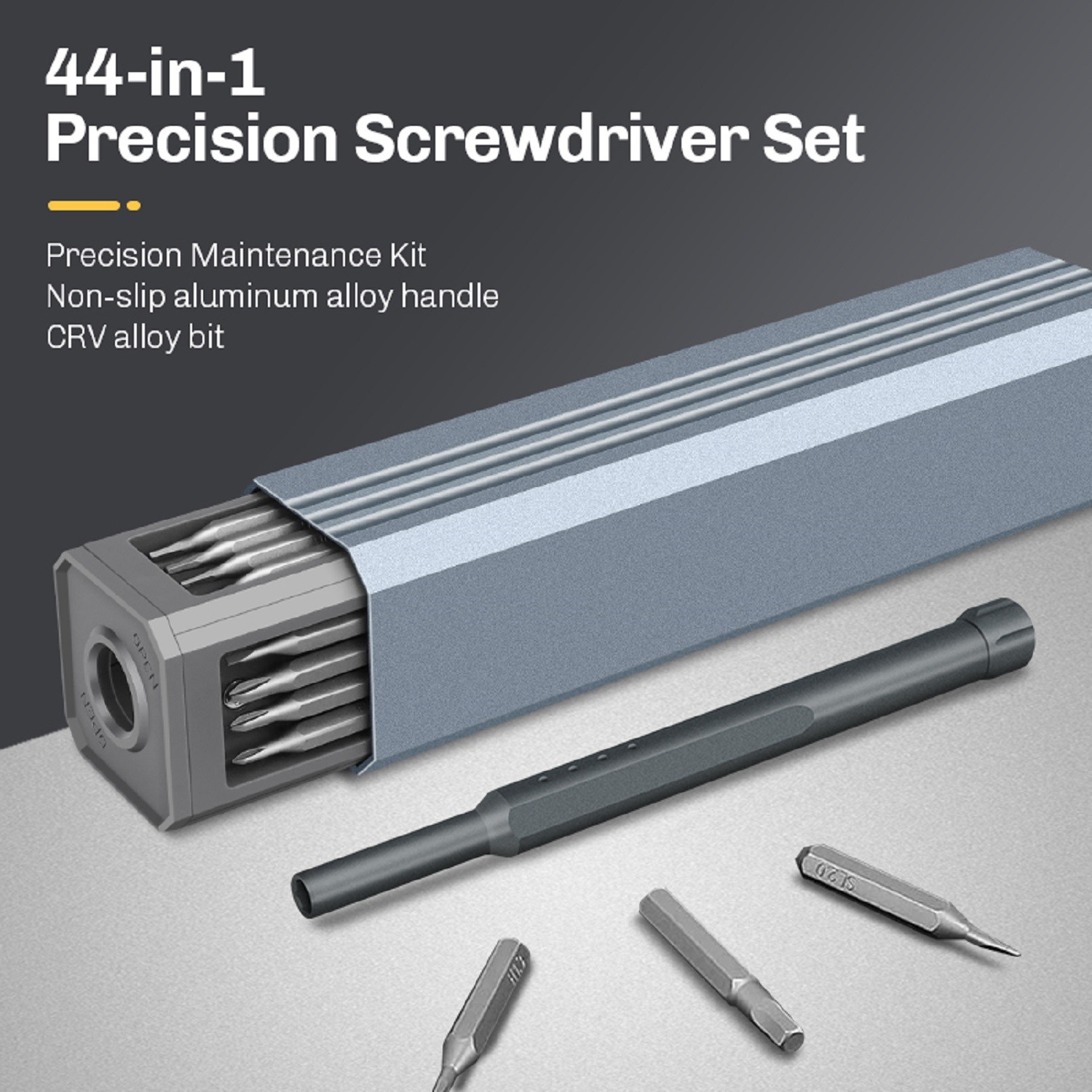 Electric Screwdriver, Mini Precision Screwdriver Set, 44-in-1 Magnetic Bits