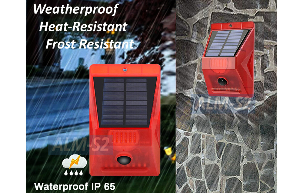 Solar-Powered Motion Sensor Alarm With IR Remote