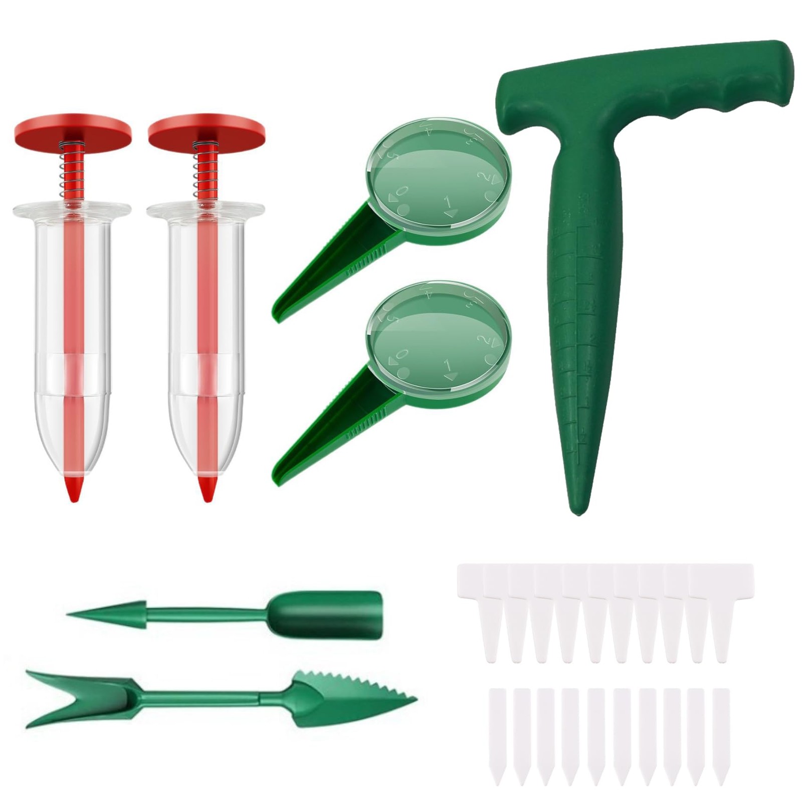 9pcs Seed Spreader Set,Adjustable Mini Sowing Seeds Dispenser, Handheld Mini ...