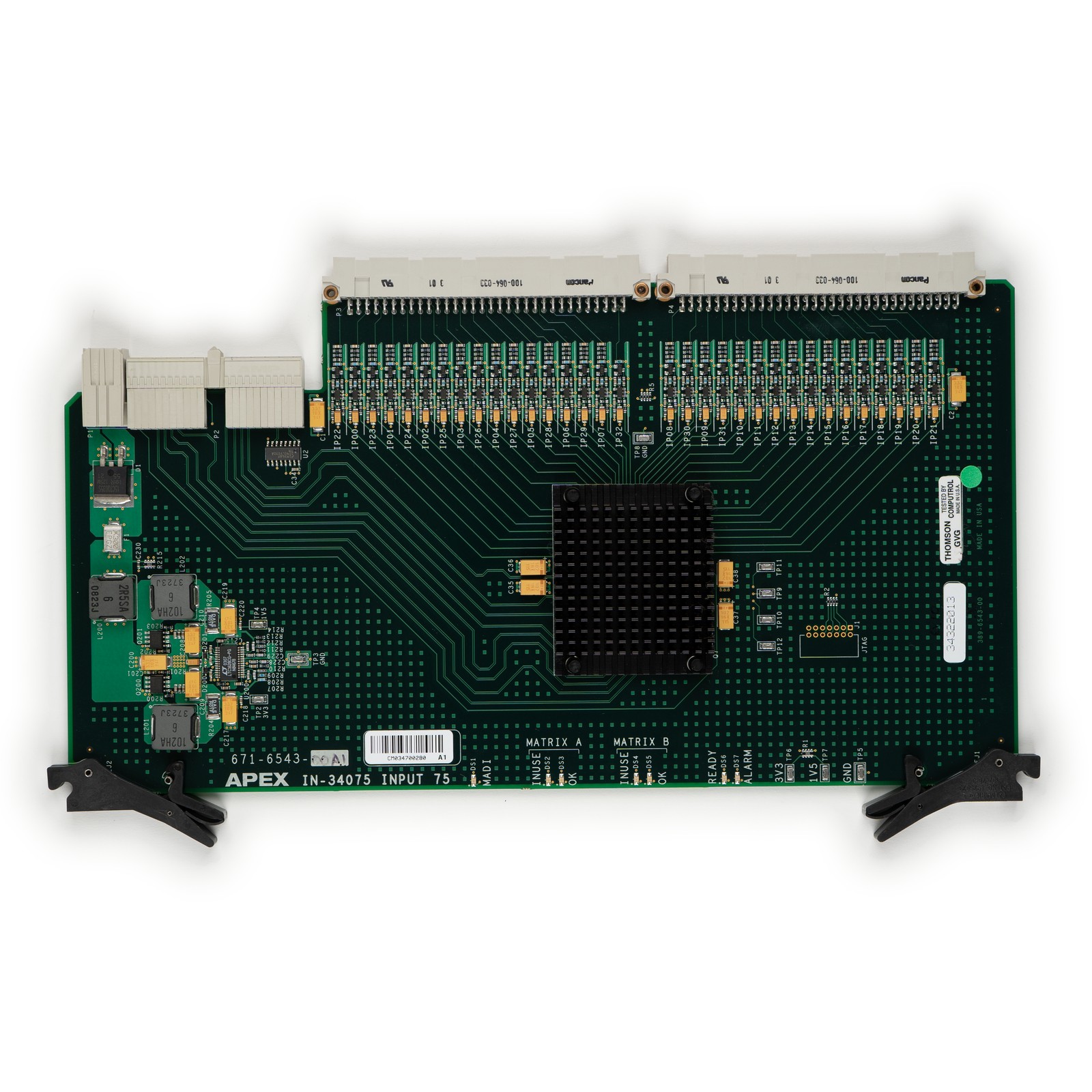 IN-34075 671-6543-00A1 Input 75 Ohm Board by APEX / Grass Valley 001