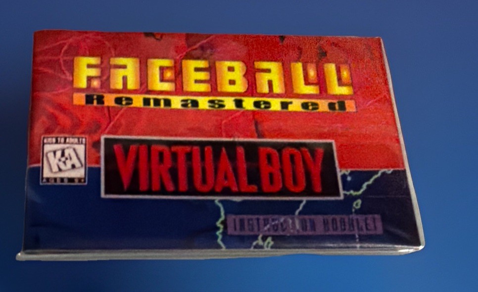 Virtual Boy Faceball Remastered Hombrew Prototype