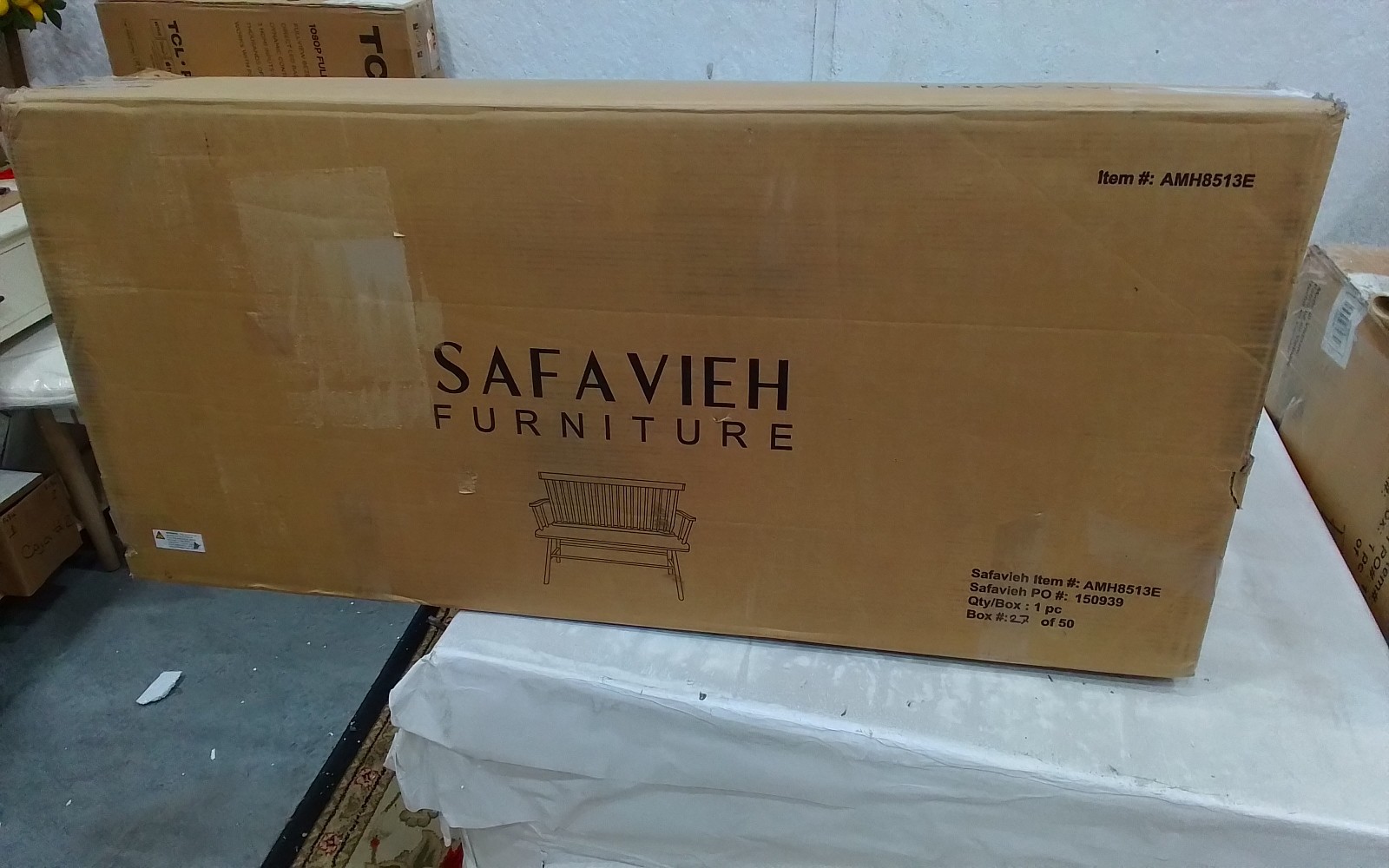 Safavieh ADDISON LOVESEAT, Reduced Price 2172766713 AMH8513E