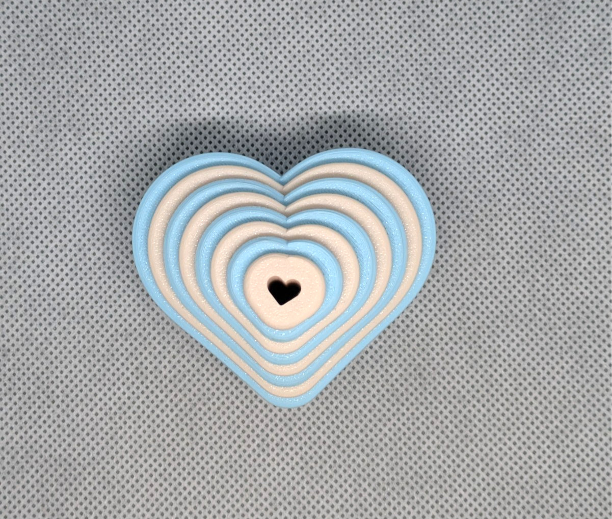 Heart Clay Cutter Shape Set ~ Polymer Crafting Tool ~ Stackable Outline