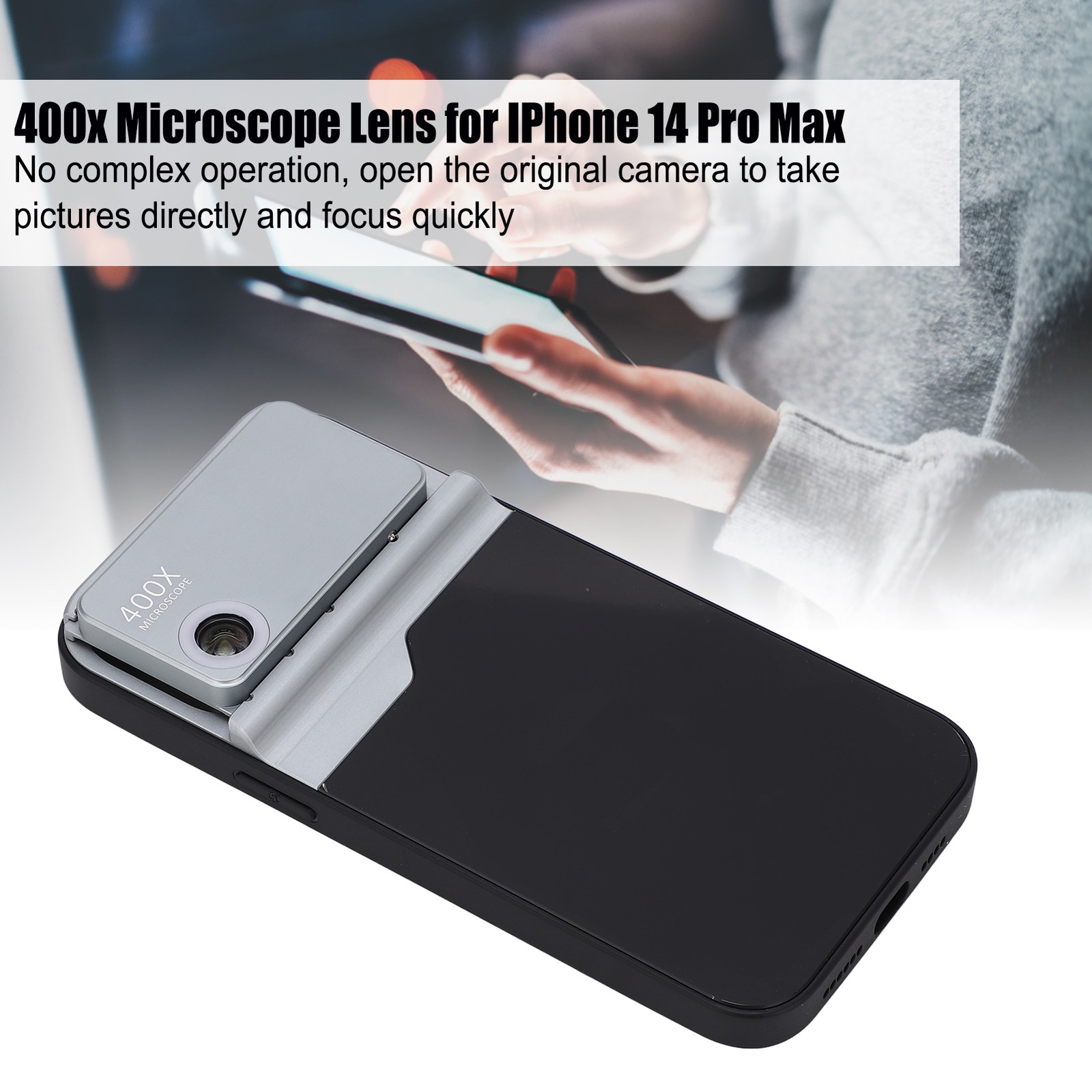 400x Microscope Lens HD Small Mini Phone Microscope Lens For 14 Pro
