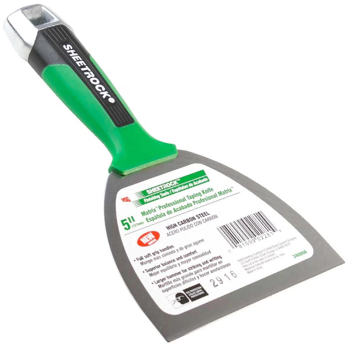 USG Sheetrock Matrix High Carbon Steel Drywall Joint Knife 5"