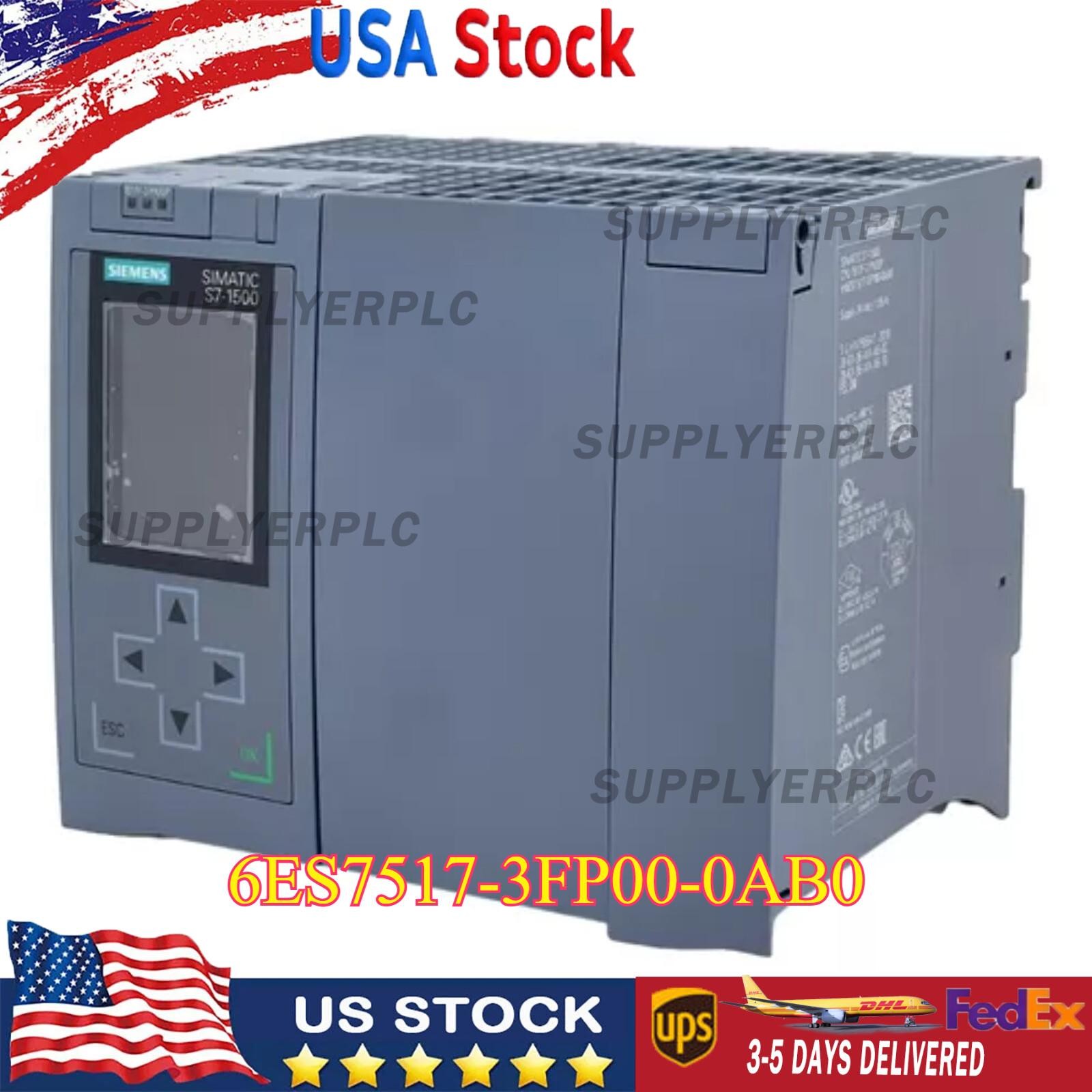 New Siemens 6ES75173FP000AB0 S7-1500F, CPU 1517F-3 PN/DP 6ES7517-3FP00-0AB0