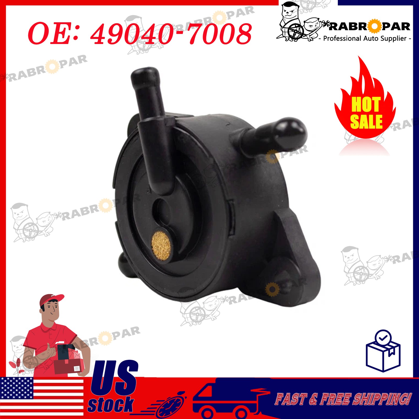 49040-7008 Fuel Pump for Kawasaki FR/FS 481V 541V 600V 651V 691V 730V US STOCK