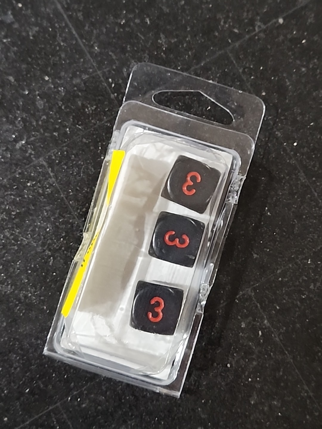 Wondertrail Opaque Dice Red Numbers (4 Pack)