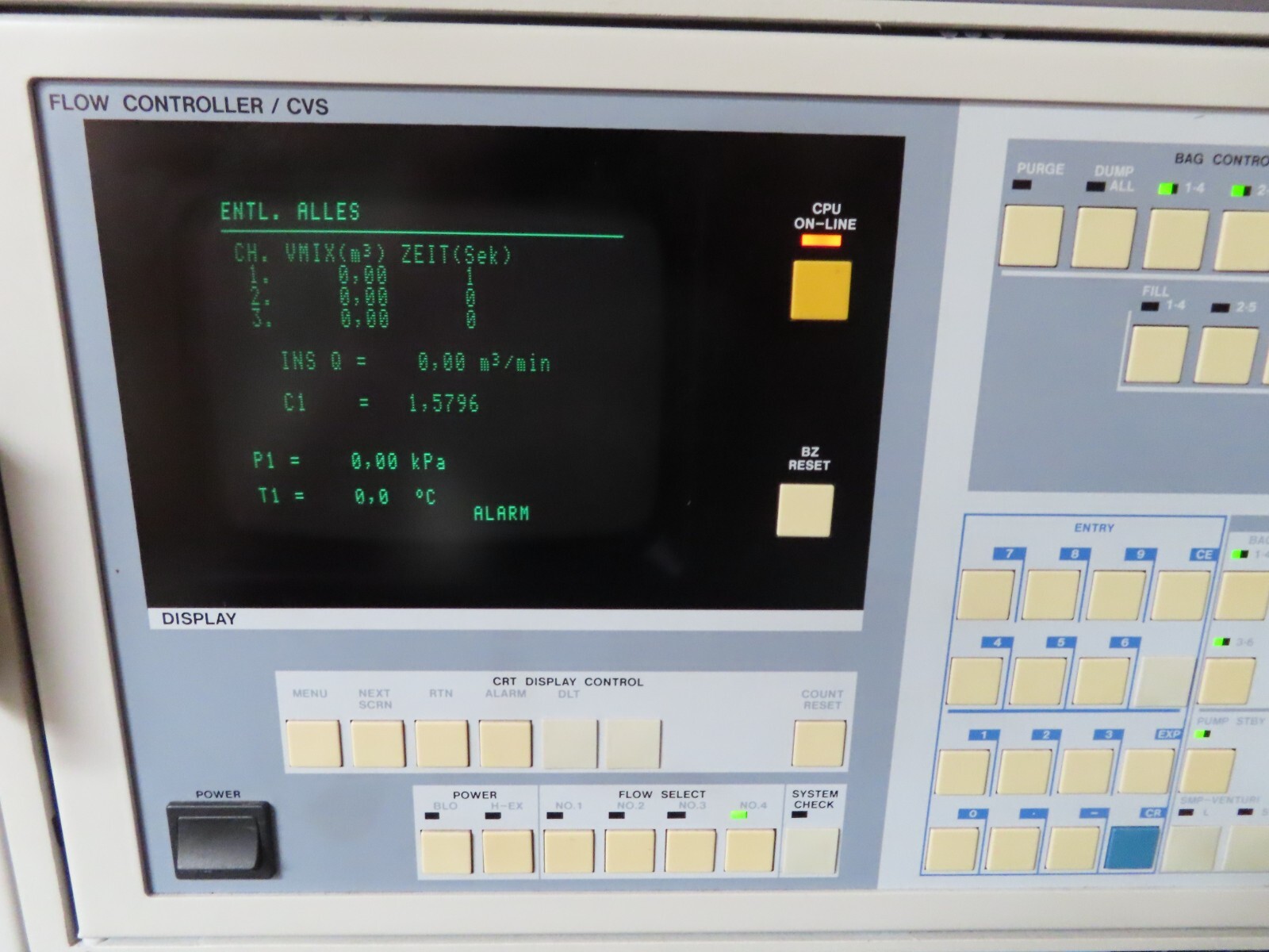 Horiba Flow Controller / CVS CVS-9300T Flow Meter