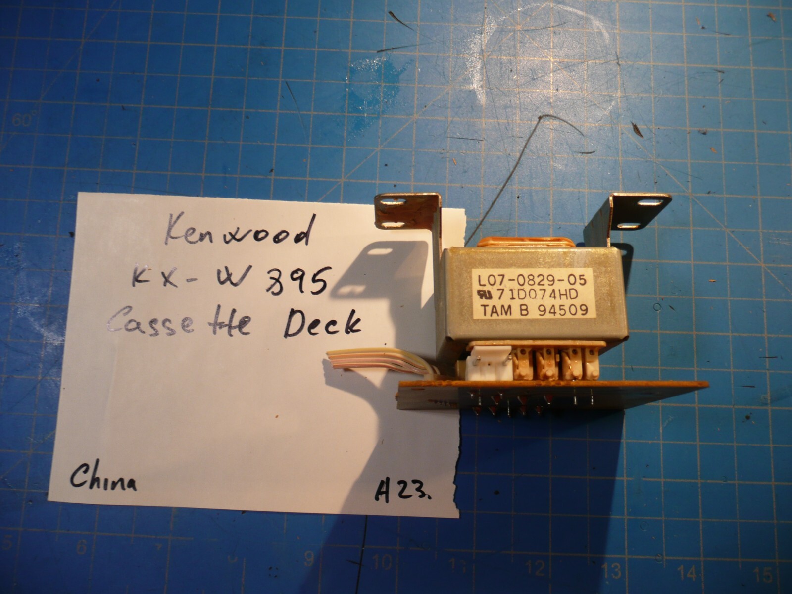 Kenwood KX-W895 Cassette Deck Power Transformer Part # L07-0829-05 & 71-D074HD