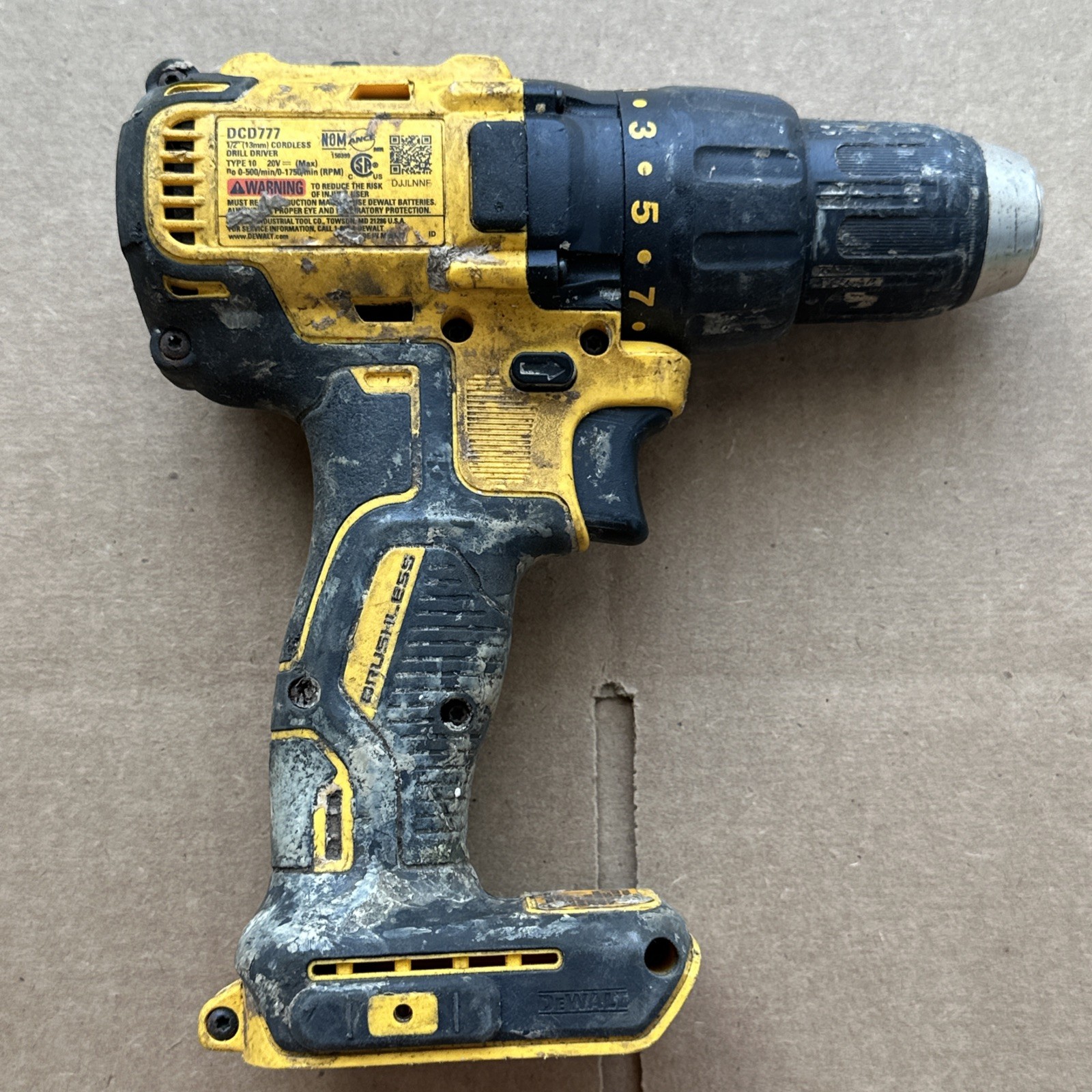 Dewalt 20V MAX Cordless Drill dcd777 Type 1 1/2” Tool Only