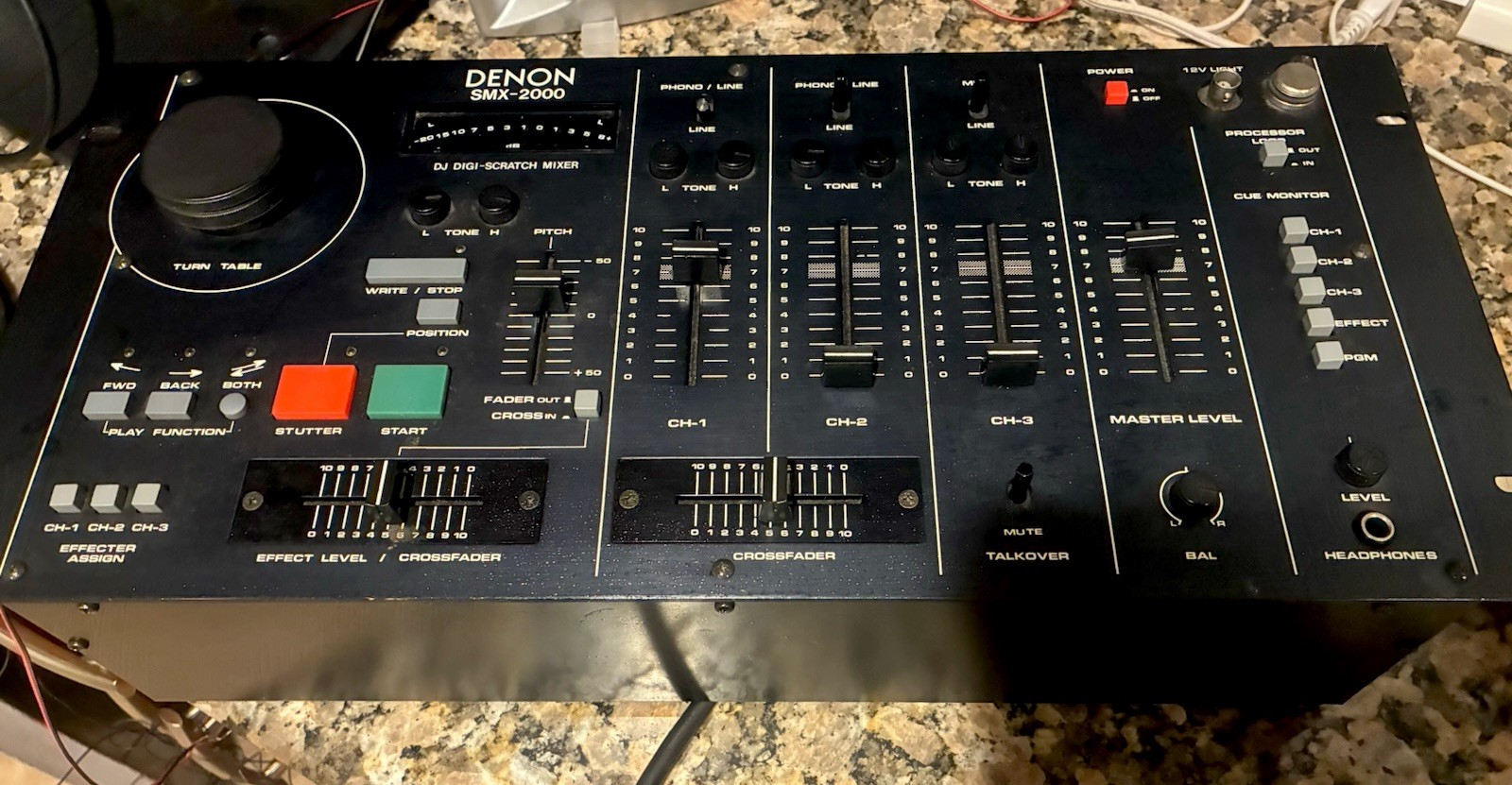 Vintage Denon SMX-2000 DJ Mixer Scratch Fun-ktion 1990s Club! Ultra-Rare! VIDEO