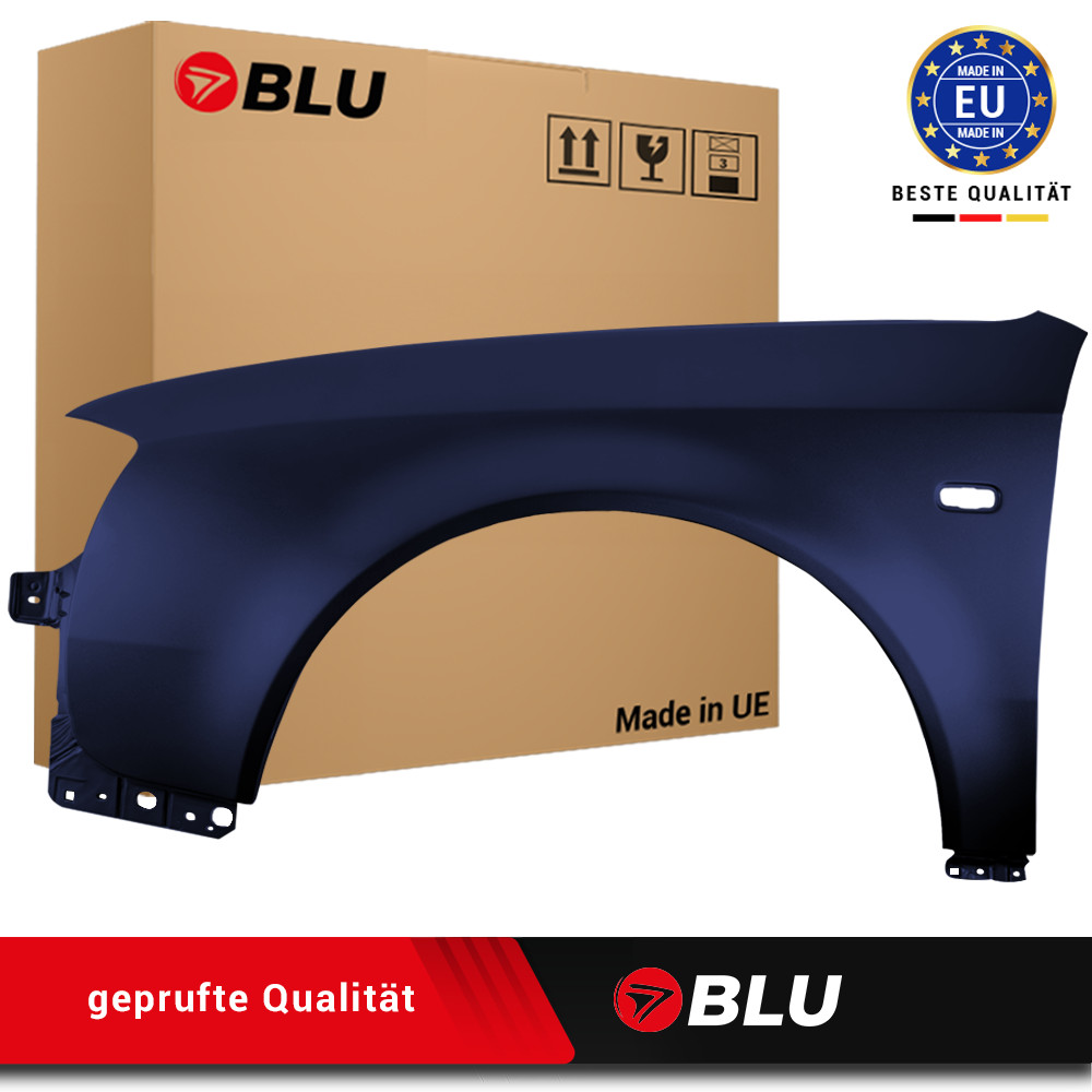 Fender For Audi A6 C5 Lift LY5K Left Blue 2001-2005 Front Painted New