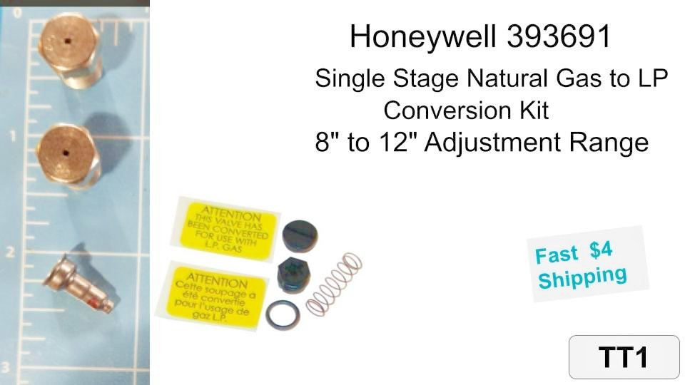 Honeywell 393691 Single Stage Natural Gas to LP Conversion Kit  NEW!