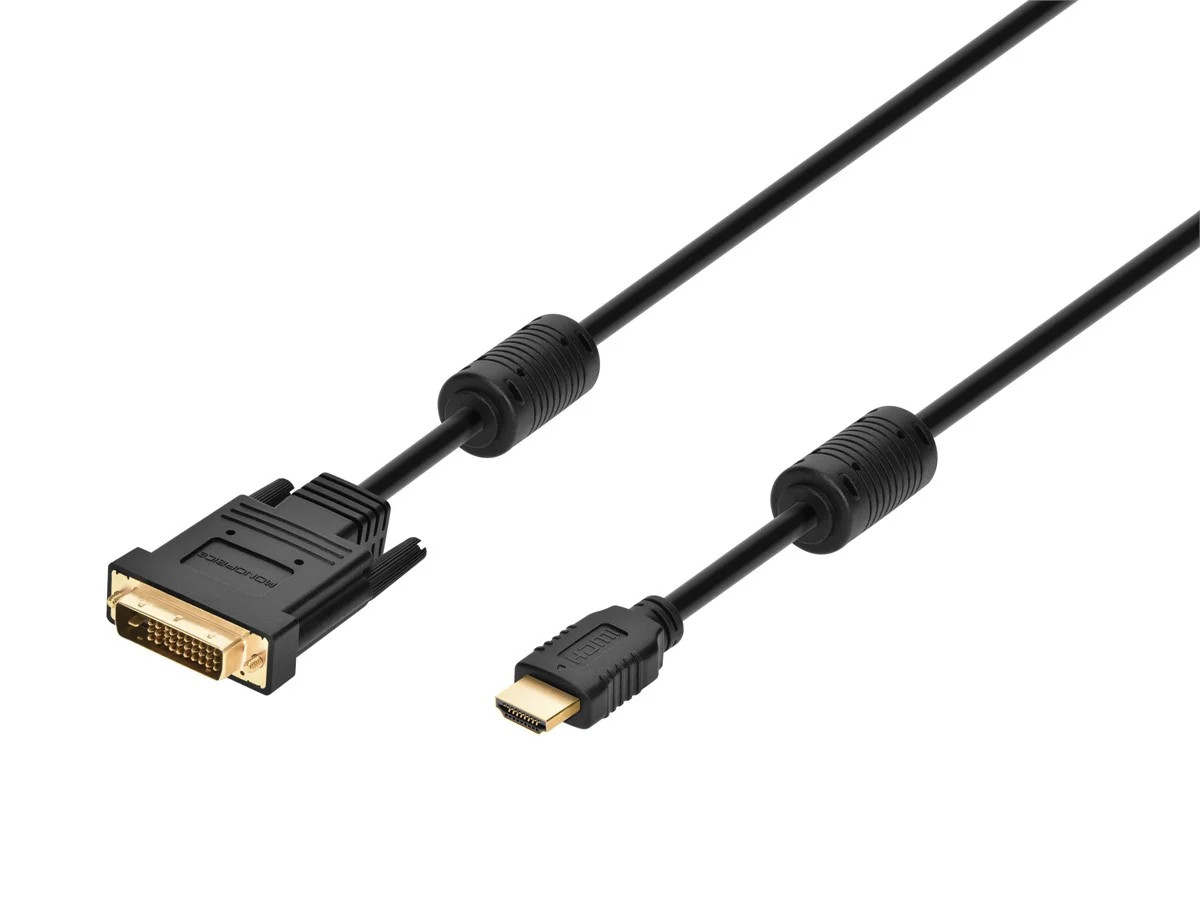 Monoprice HDMI to DVI-D Dual Link M1-D (P&D) Cable  28AWG  6ft  Black