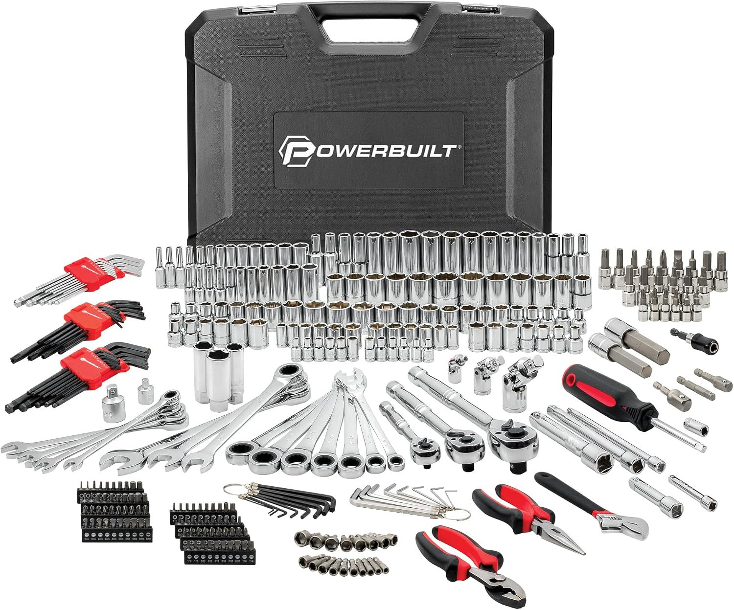 Deluxe 325-Piece Mechanics Tool Set with Ratcheting Wrenches & Sockets