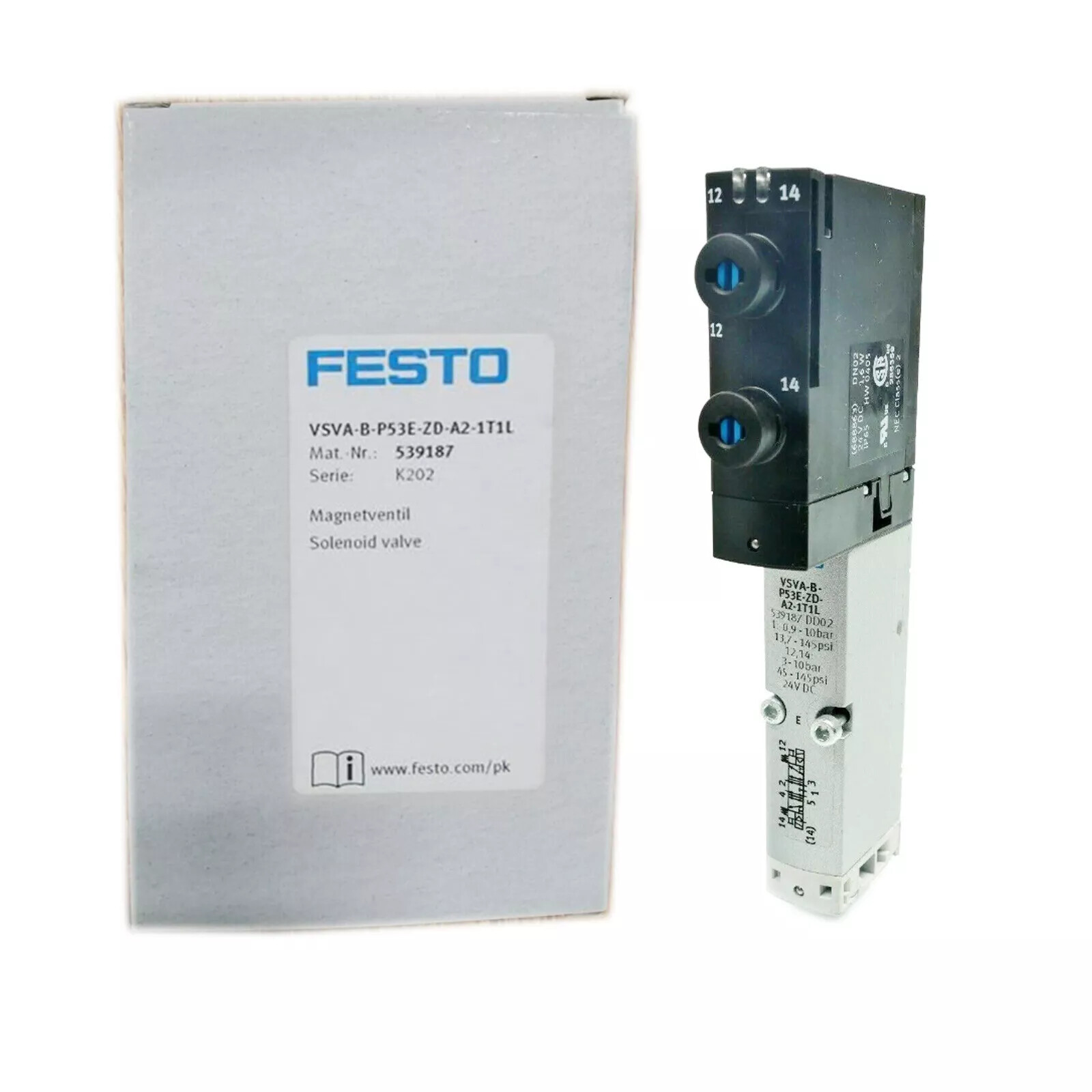 1PC FESTO VSVA-B-P53E-ZD-A2-1T1L Solenoid valve 539187 New Expedited Shipping
