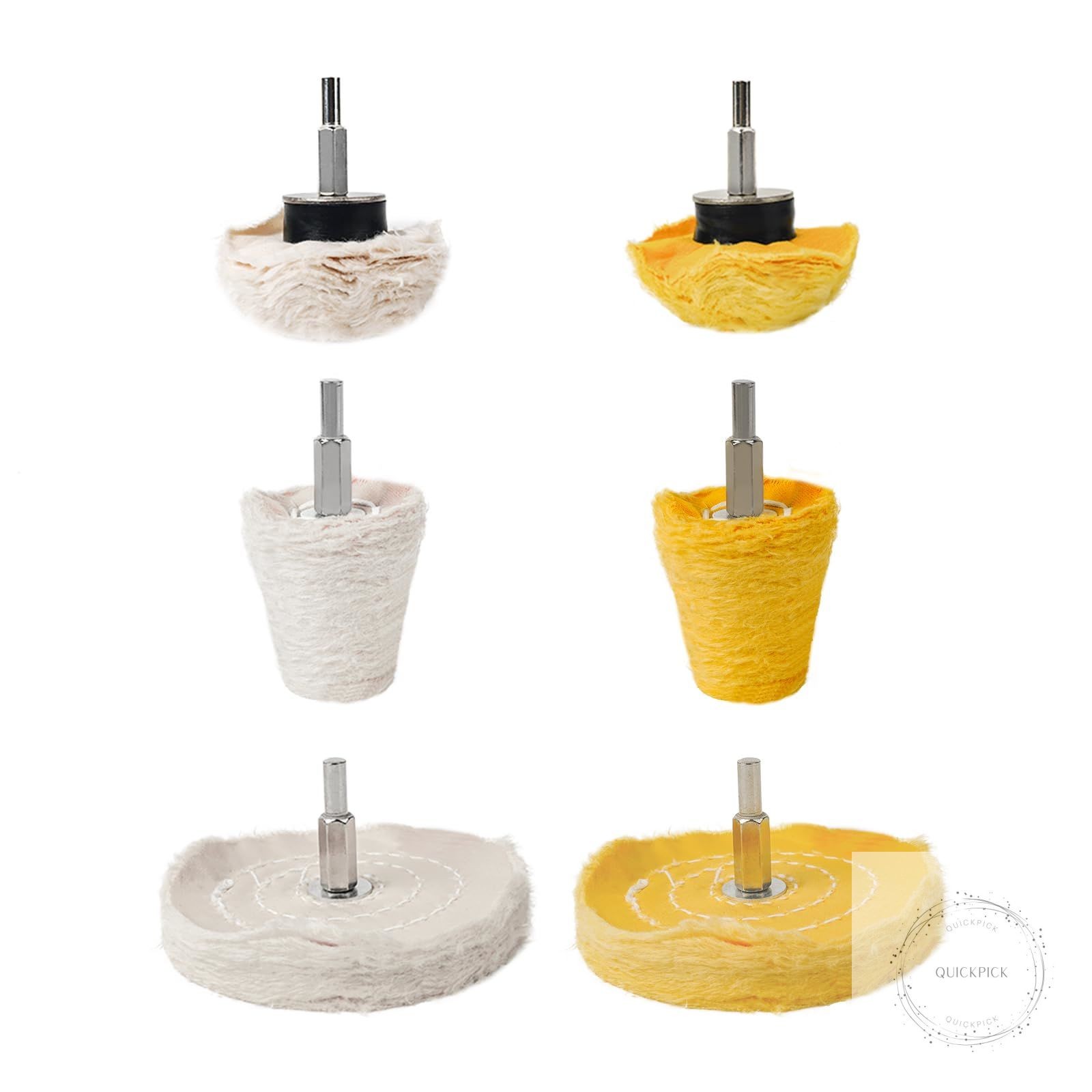 Aluminum Wheel Polishing Kit for Drill Buffing Wheel for Car Motorcycle Wheel