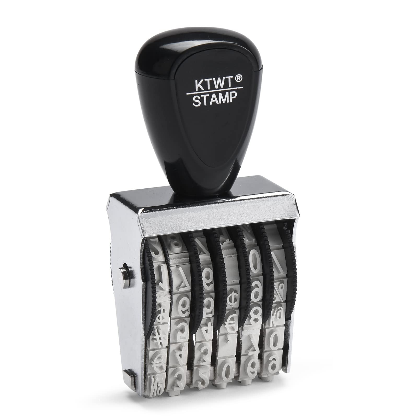 6 Digits Rubber Number Stamp, Date Office 6 Digits, Black