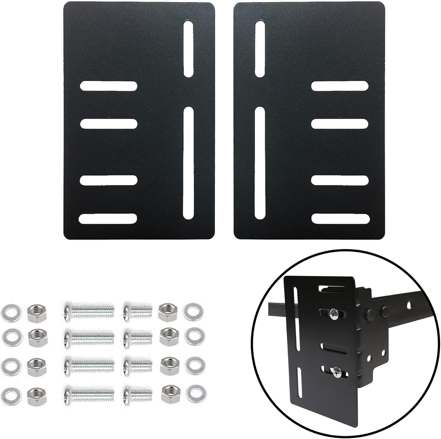 Heavy-Duty Bed Frame Brackets for Headboard & Footboard - 2 Pack