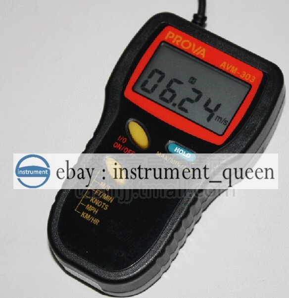 PROVA AVM-303 Anemometer RS-232C Interface with PC,45.0 m/s !!NEW!!