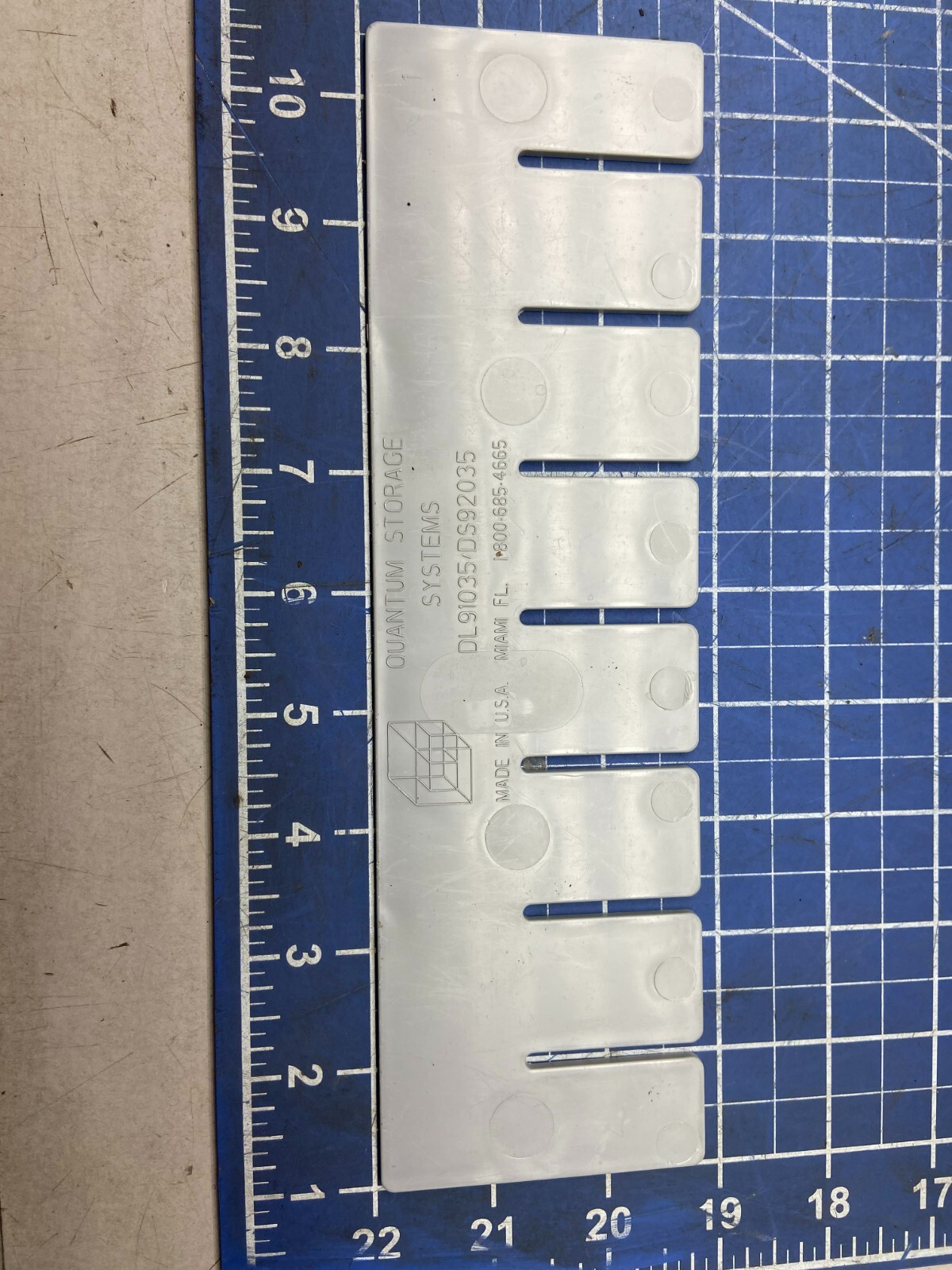 6 Pack Quantum Storage DS92035 10.9" W x 3.5" H Bin Dividers for DG92035