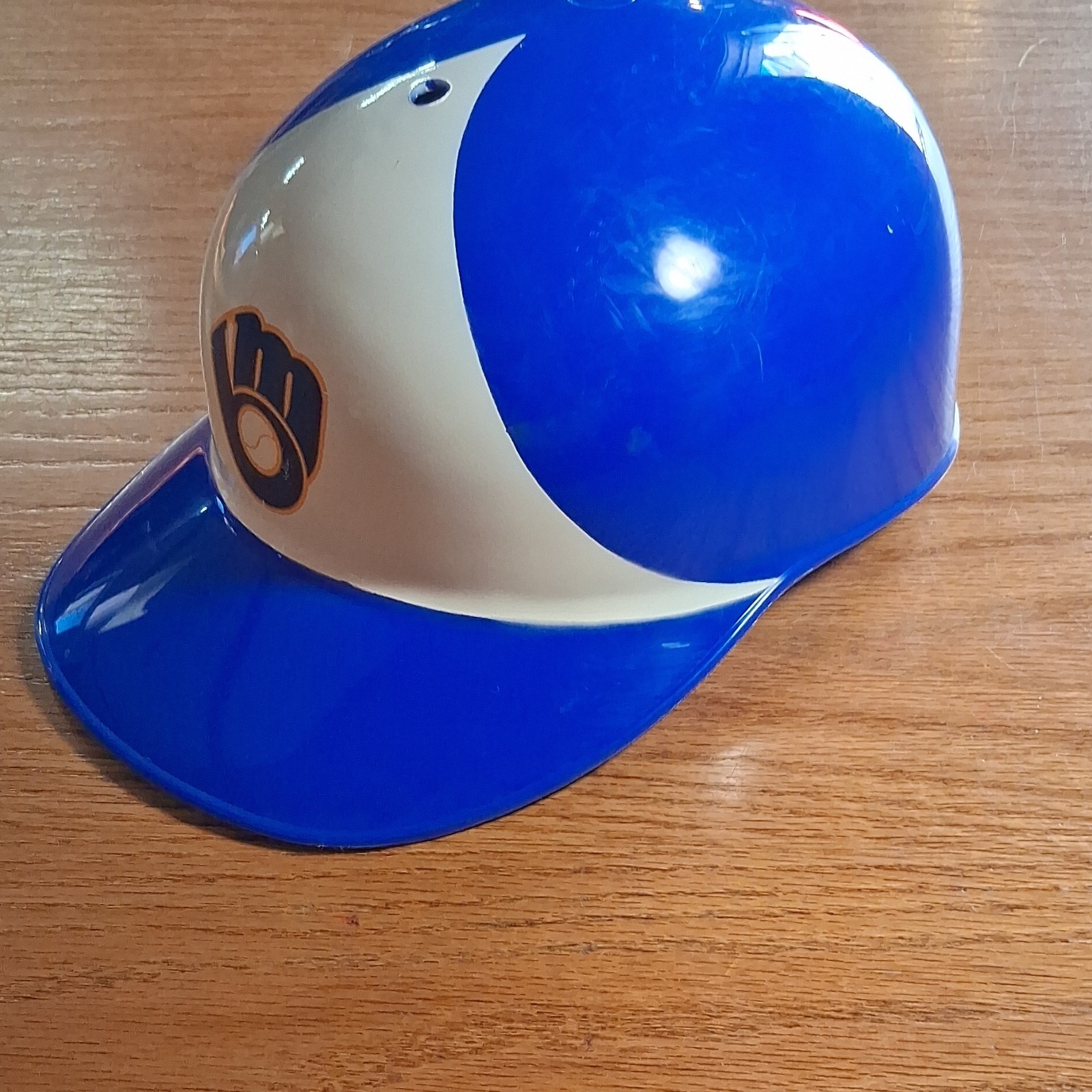 Milwaukee Brewers Open Face Blue White Baseball Batting Helmet