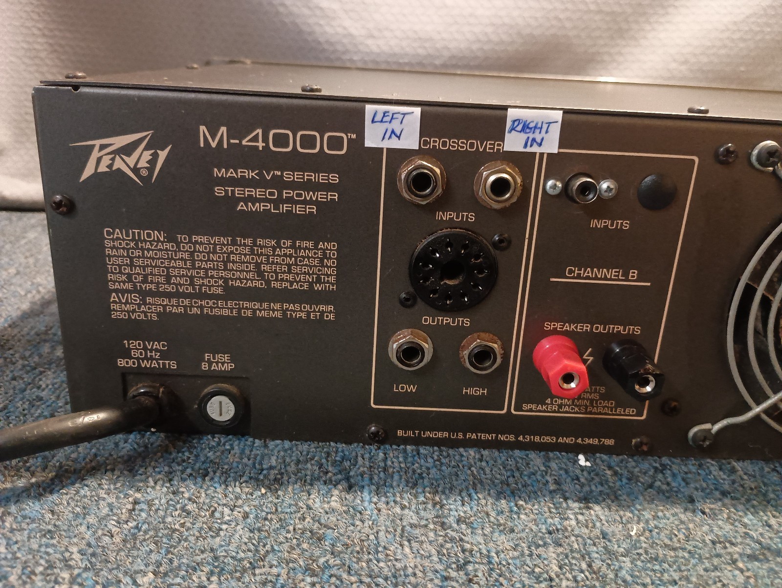 Peavey M-4000 Stereo Power Amplifier (Pro Serviced)