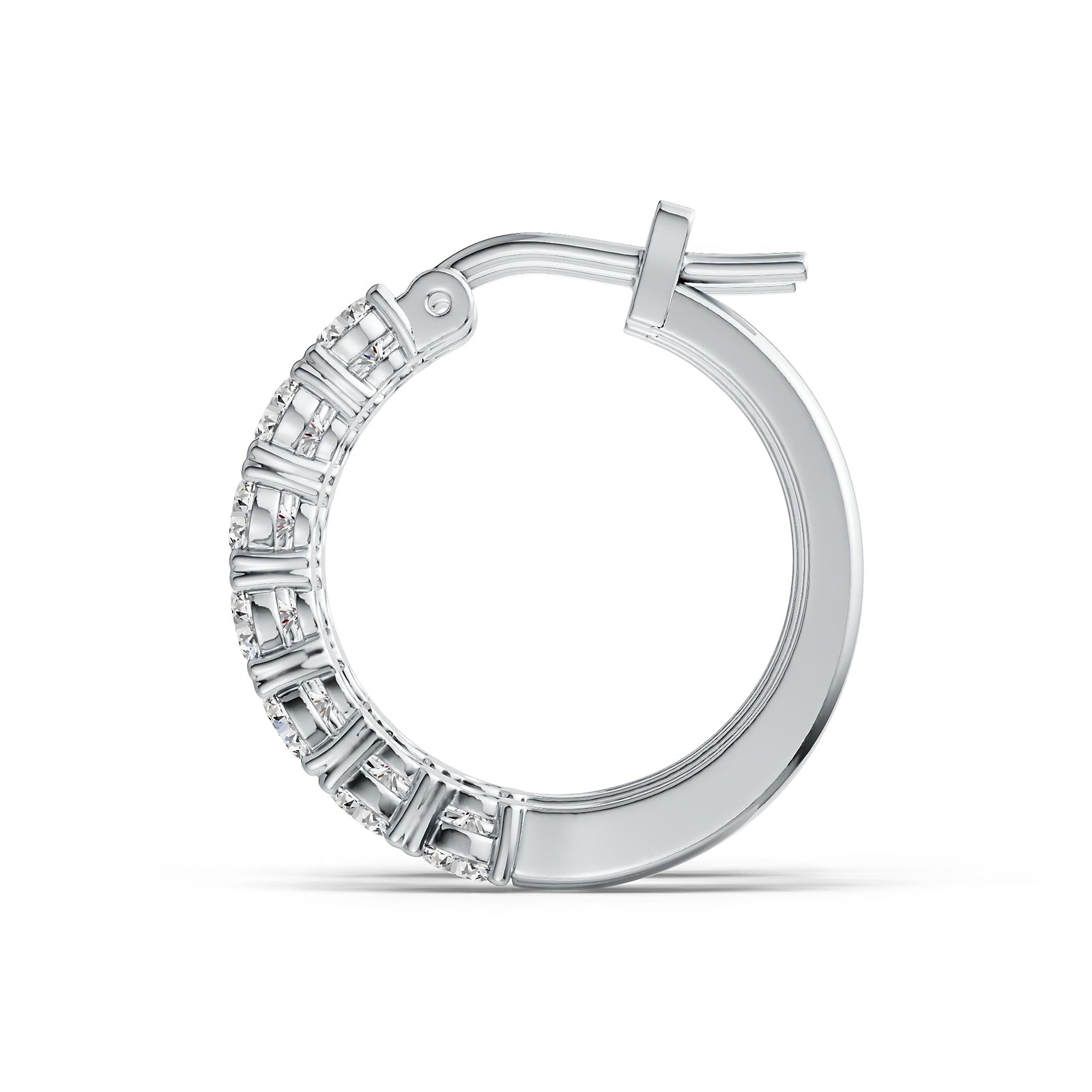Sterling Silver Semi Mount Earrings Setting Round RD 4x4mm